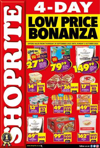 Shoprite catalogue  - 29/09/2022 - 02/10/2022.