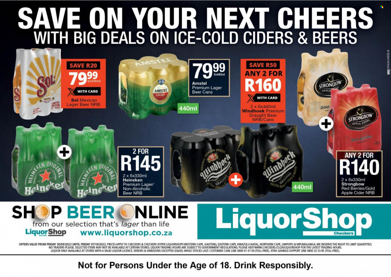 Checkers specials - 30/09/2022 - 07/10/2022. Page 1