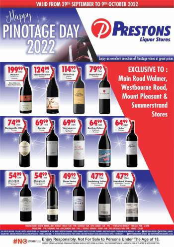 Prestons Liquor Stores catalogue  - 29/09/2022 - 09/10/2022.