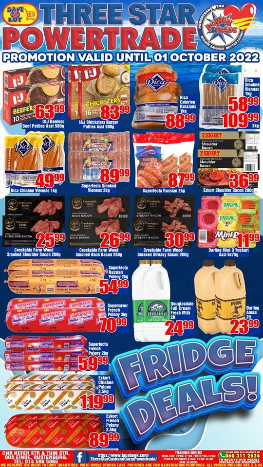 Three Star Cash and Carry specials - 26/09/2022 - 01/10/2022. Page 1