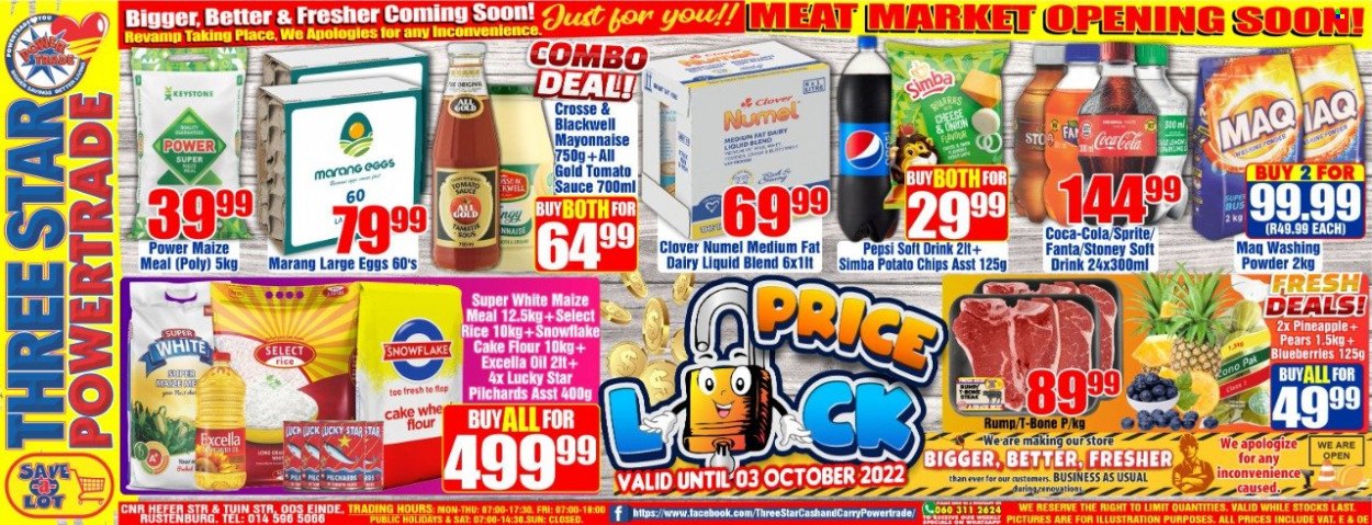 Three Star Cash and Carry specials - 27/09/2022 - 03/10/2022. Page 1