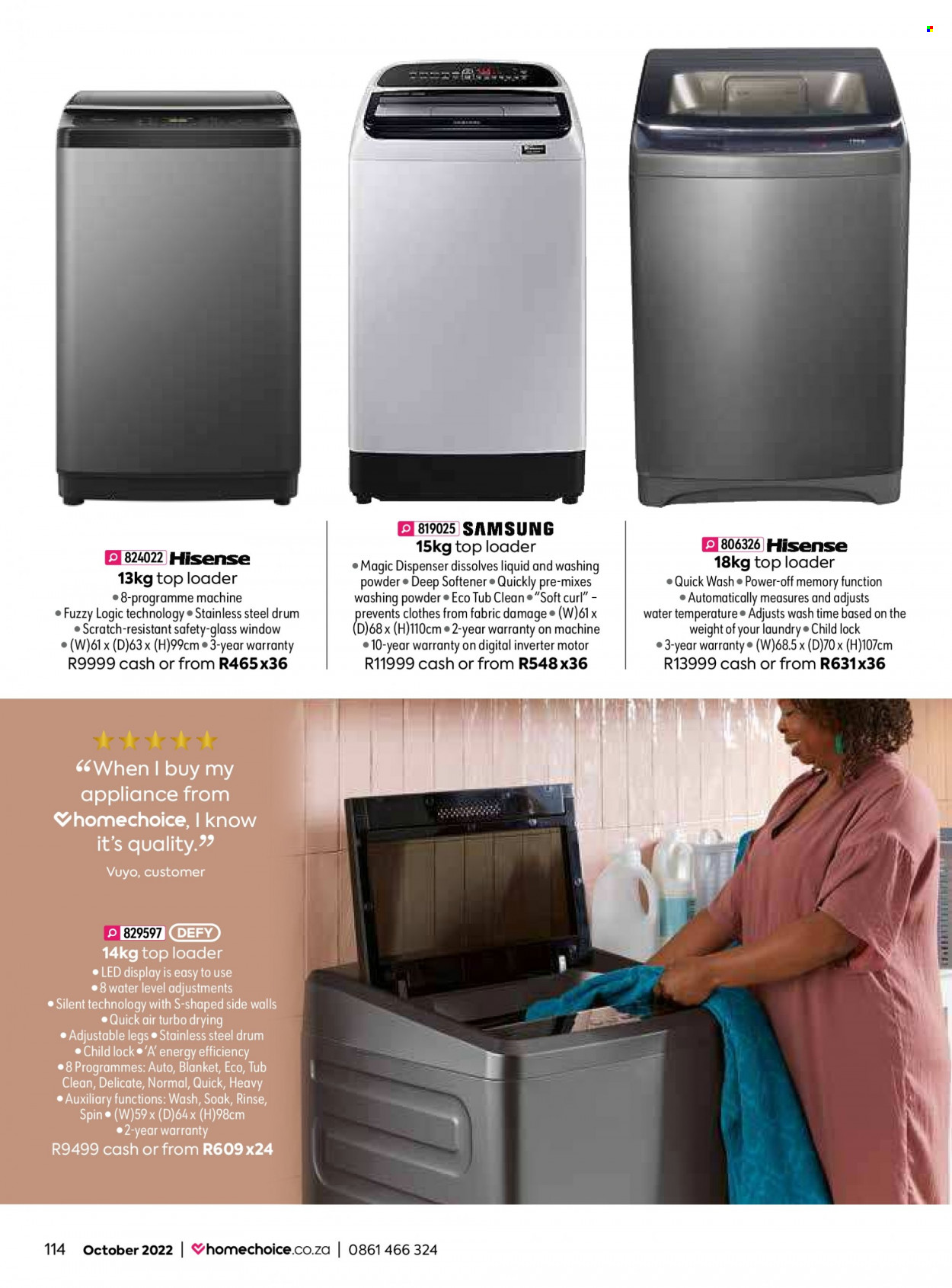 HomeChoice specials - 01/10/2022 - 31/10/2022. Page 114