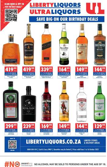 Liberty Liquors catalogue  - 01/10/2022 - 16/10/2022.