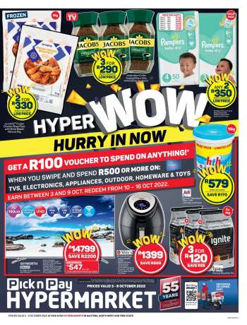 Pick n Pay Hypermarket catalogue  - 03/10/2022 - 09/10/2022.