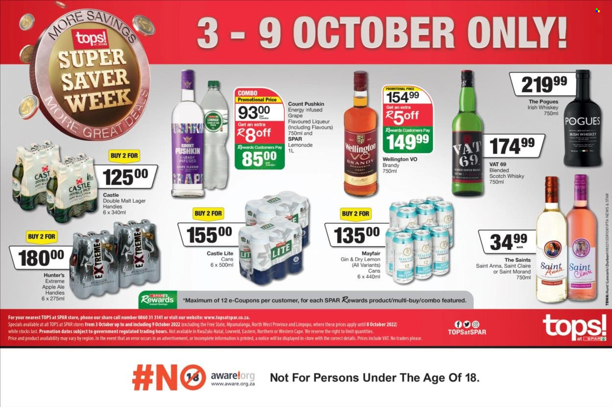 TOPS at SPAR specials - 03/10/2022 - 09/10/2022. Page 1