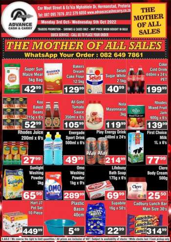 Advance Cash & Carry catalogue  - 03/10/2022 - 05/10/2022.