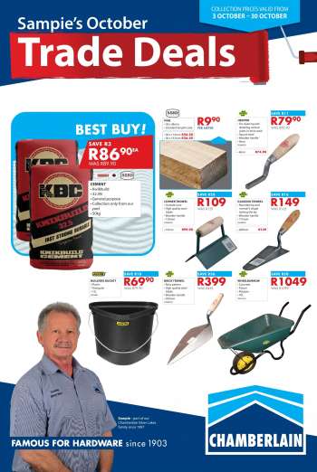 Chamberlain catalogue  - 03/10/2022 - 30/10/2022.