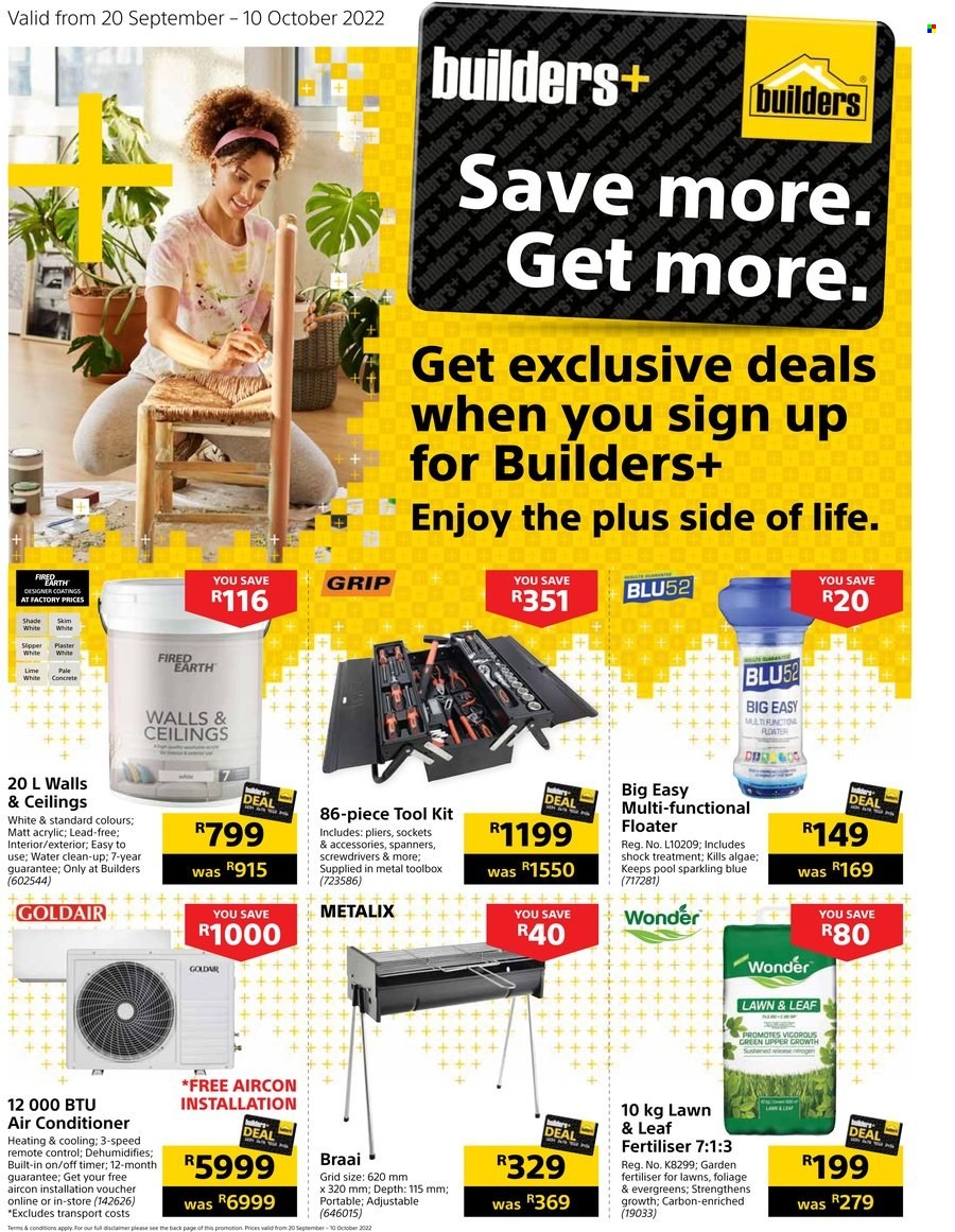 Builders specials - 20/09/2022 - 10/10/2022. Page 1