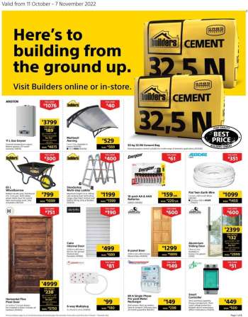 Builders catalogue  - 11/10/2022 - 07/11/2022.