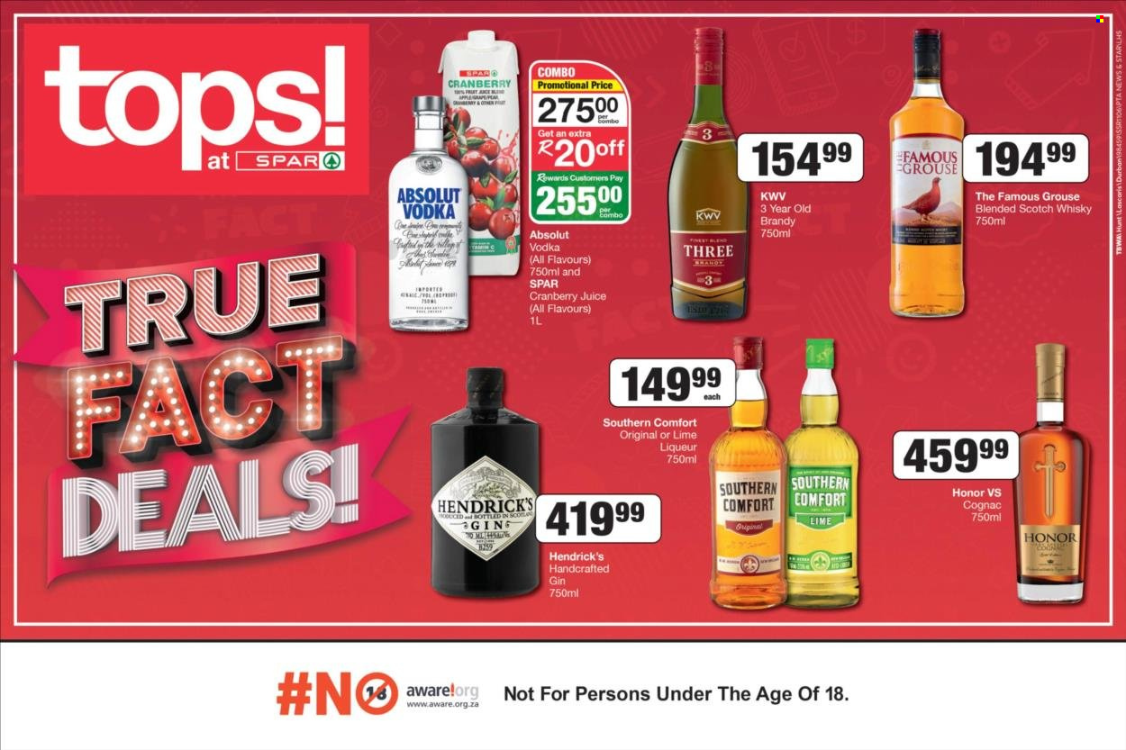 TOPS at SPAR specials - 13/10/2022 - 16/10/2022. Page 1