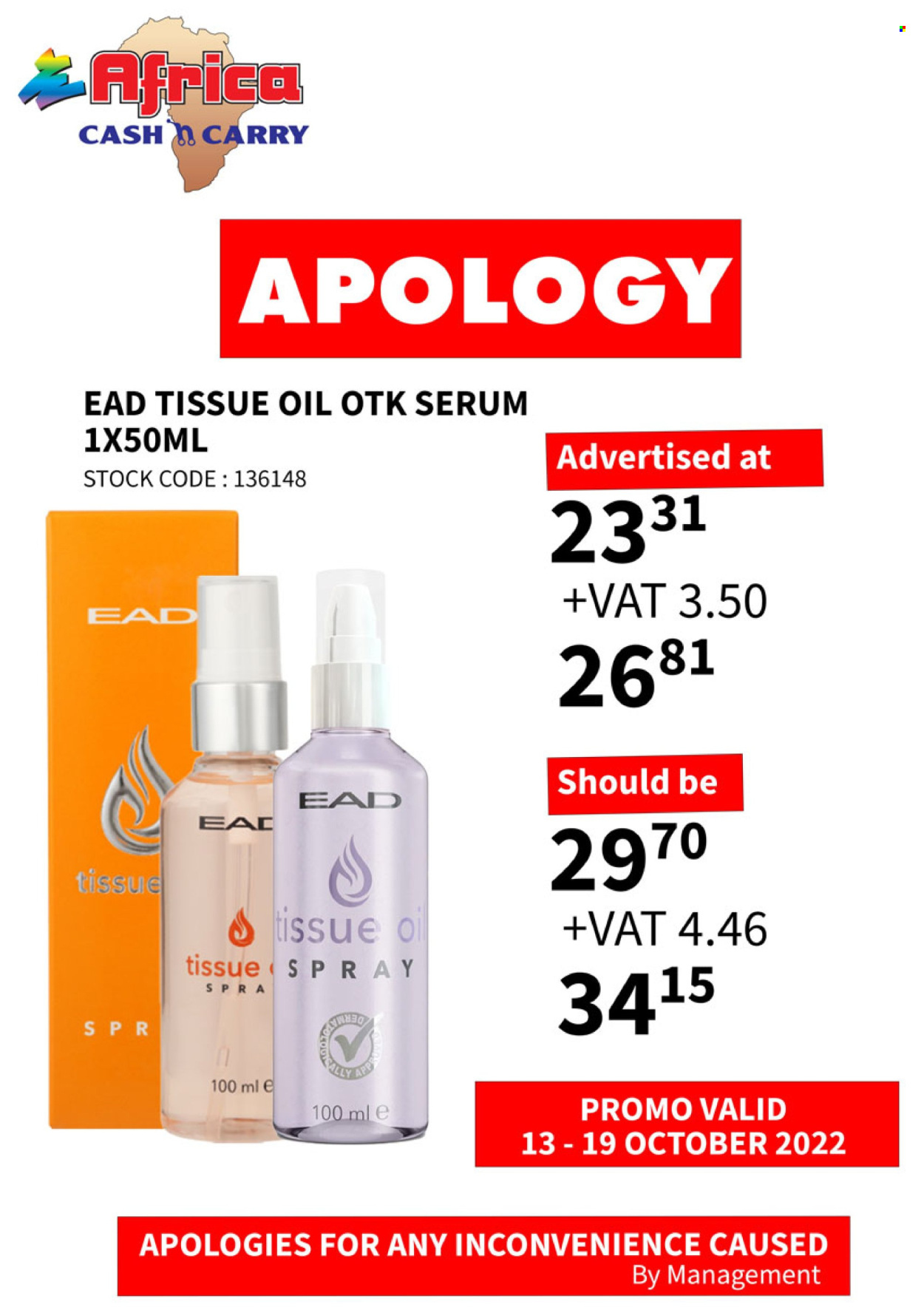 Africa Cash & Carry specials - 13/10/2022 - 19/10/2022. Page 1
