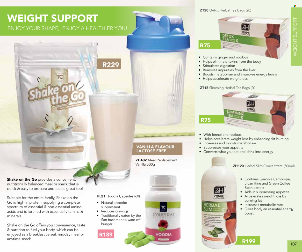 Table Charm Direct specials. Page 107