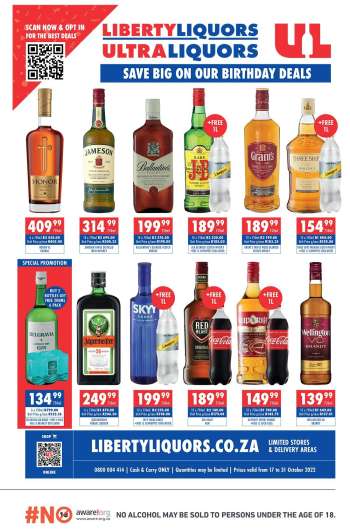 Liberty Liquors catalogue  - 17/10/2022 - 31/10/2022.