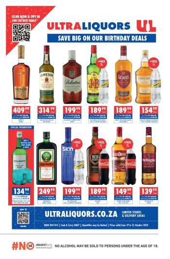 Ultra Liquors catalogue  - 17/10/2022 - 31/10/2022.