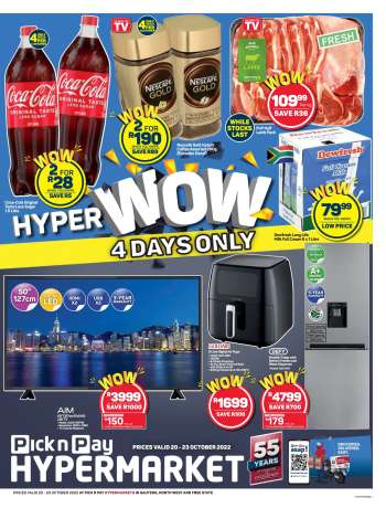 Pick n Pay Hypermarket catalogue  - 20/10/2022 - 23/10/2022.