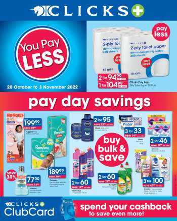 Clicks catalogue  - 20/10/2022 - 03/11/2022.