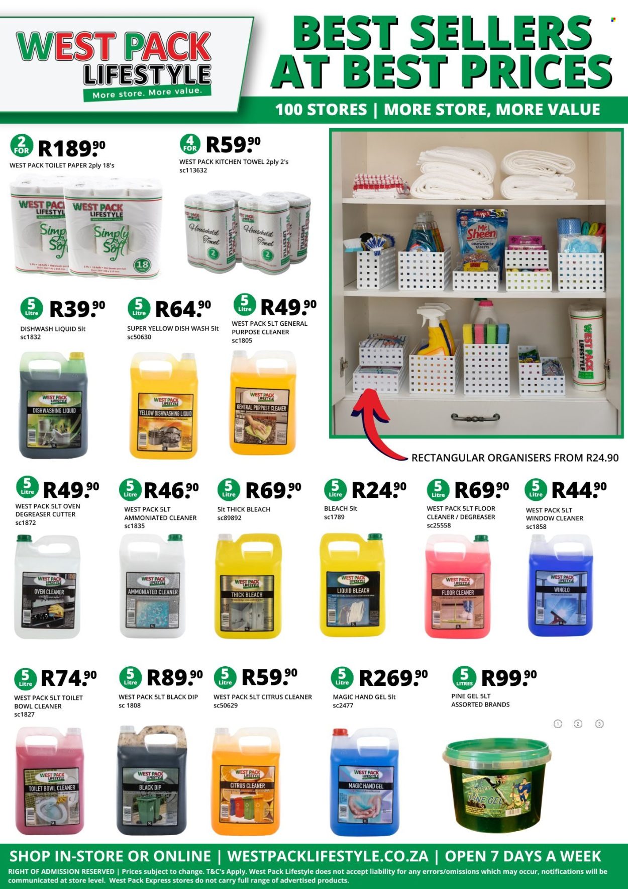 West Pack Lifestyle specials. Page 1