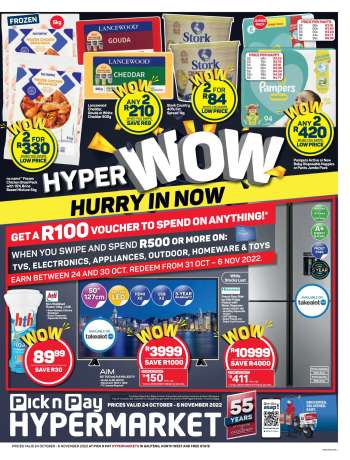 Pick n Pay Hypermarket catalogue  - 24/10/2022 - 06/11/2022.