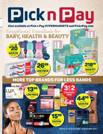 Pick n Pay catalogue  - 24/10/2022 - 06/11/2022.