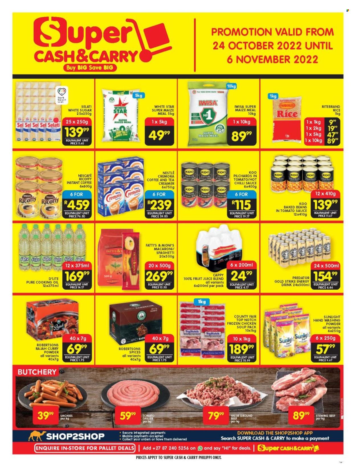 Shoprite specials - 24/10/2022 - 06/11/2022. Page 1
