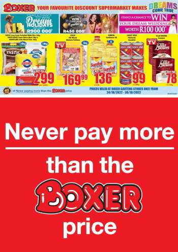 Boxer catalogue  - 24/10/2022 - 30/10/2022.