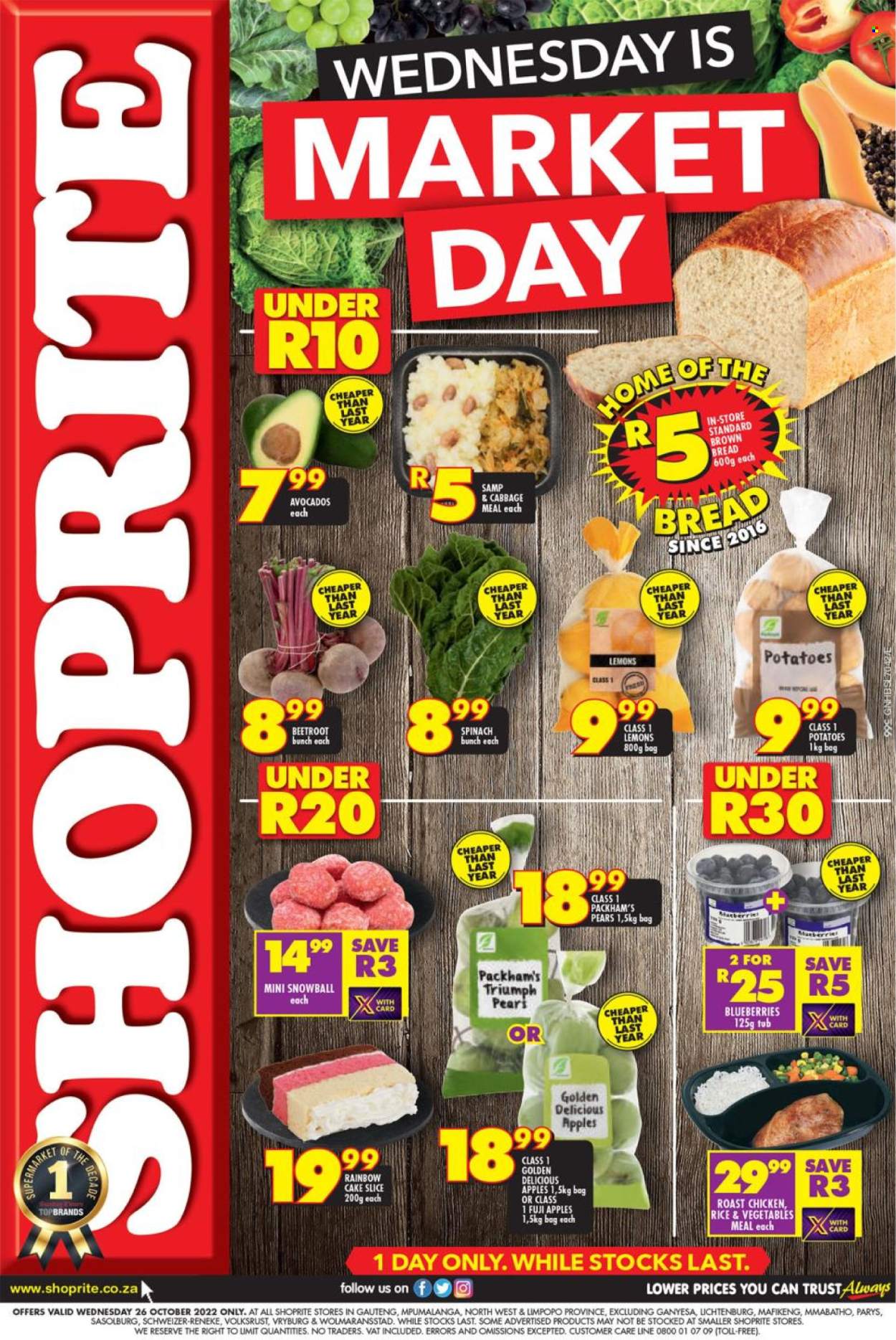 Shoprite specials - 26/10/2022 - 26/10/2022. Page 1