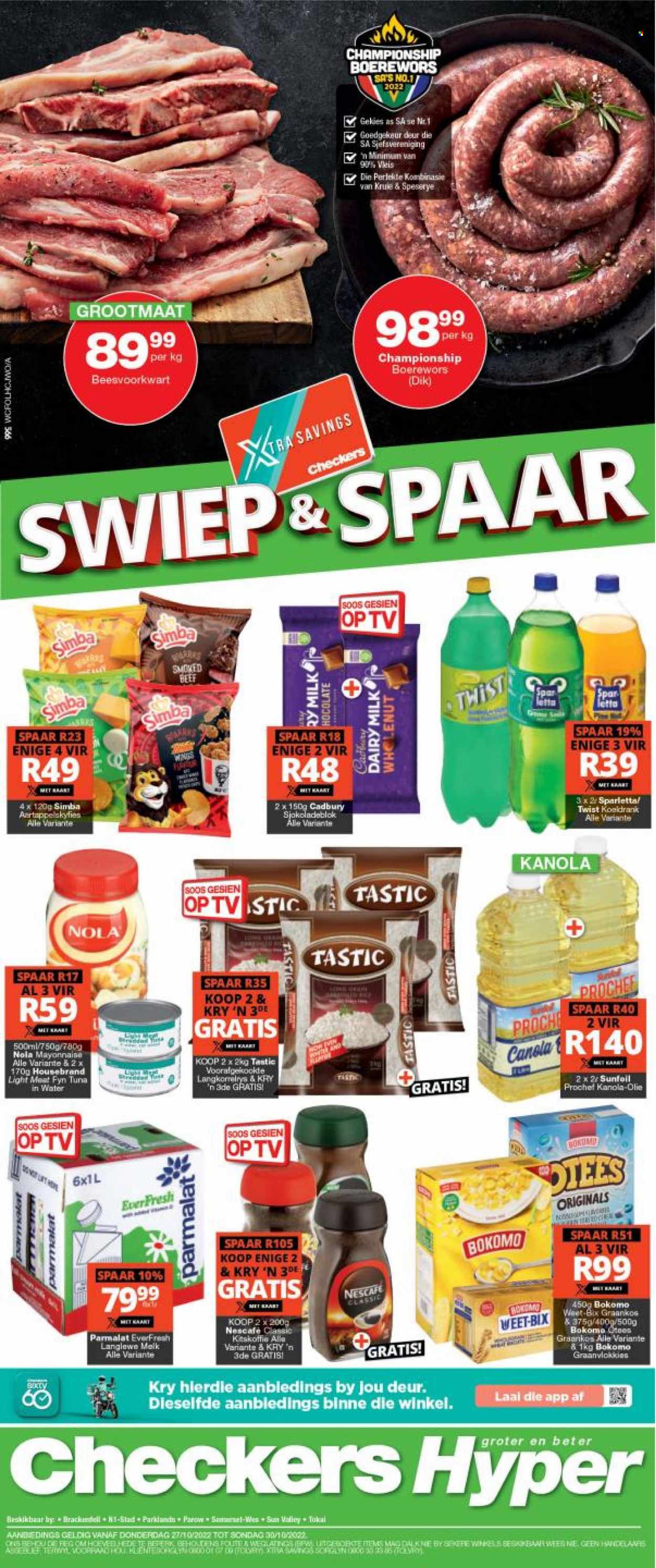 Checkers specials - 27/10/2022 - 30/10/2022. Page 1