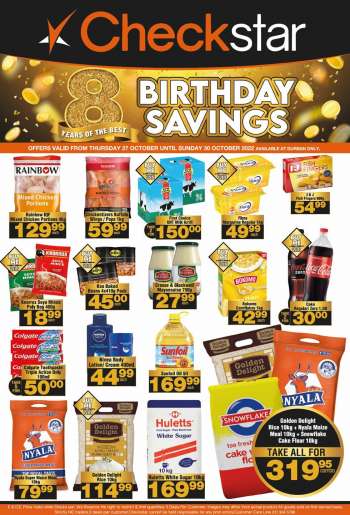 Checkstar catalogue  - 27/10/2022 - 30/10/2022.