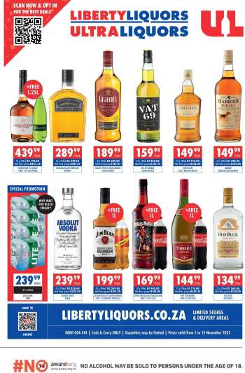 Liberty Liquors catalogue  - 01/11/2022 - 15/11/2022.