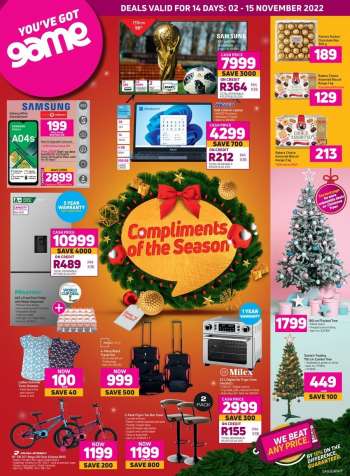 Game catalogue  - 02/11/2022 - 15/11/2022.