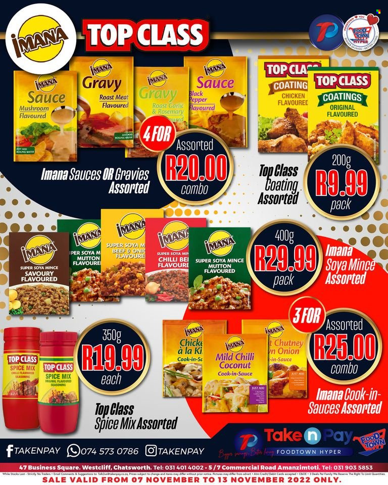 Take n Pay specials - 07/11/2022 - 13/11/2022. Page 1