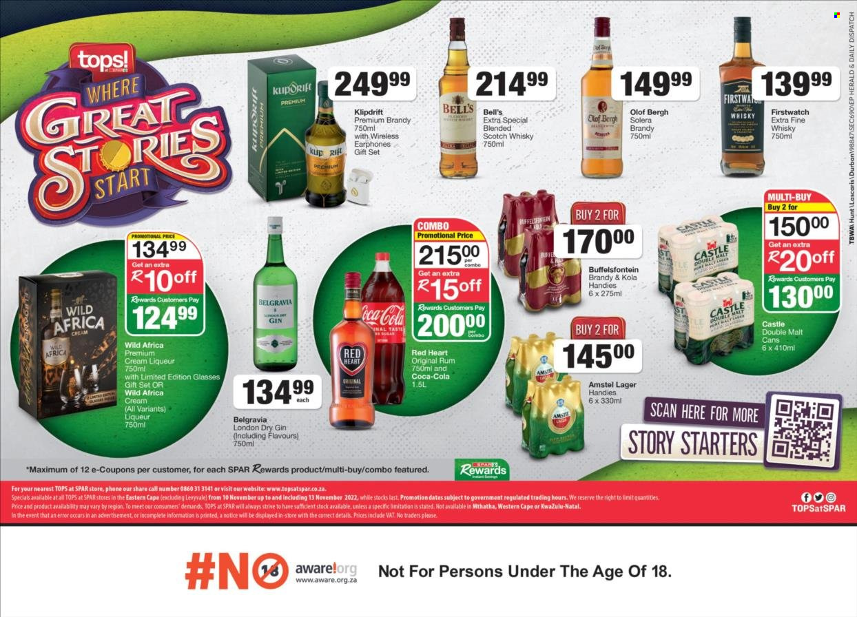 TOPS at SPAR specials - 10/11/2022 - 13/11/2022. Page 1