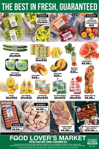 Food Lover's Market catalogue  - 14/11/2022 - 20/11/2022.
