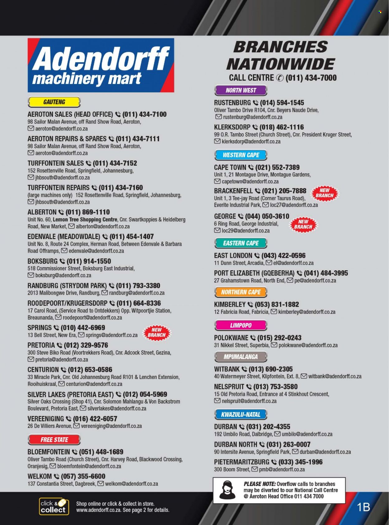 Adendorff Machinery Mart specials. Page 3