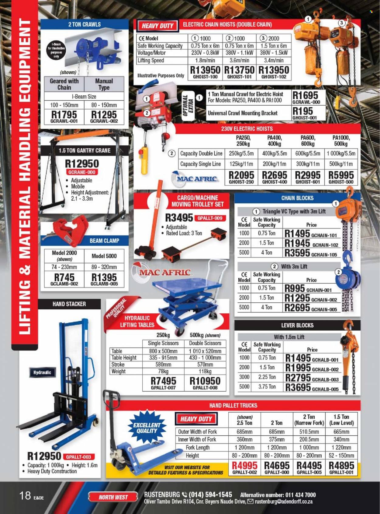 Adendorff Machinery Mart specials. Page 20