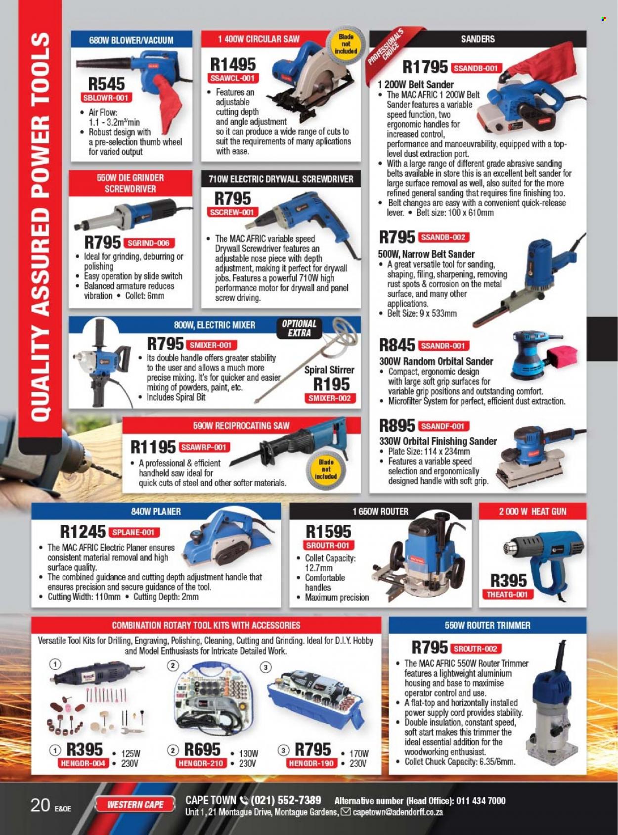 Adendorff Machinery Mart specials. Page 22