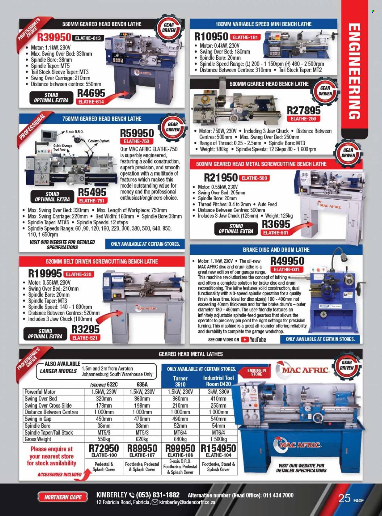 Adendorff Machinery Mart specials. Page 27
