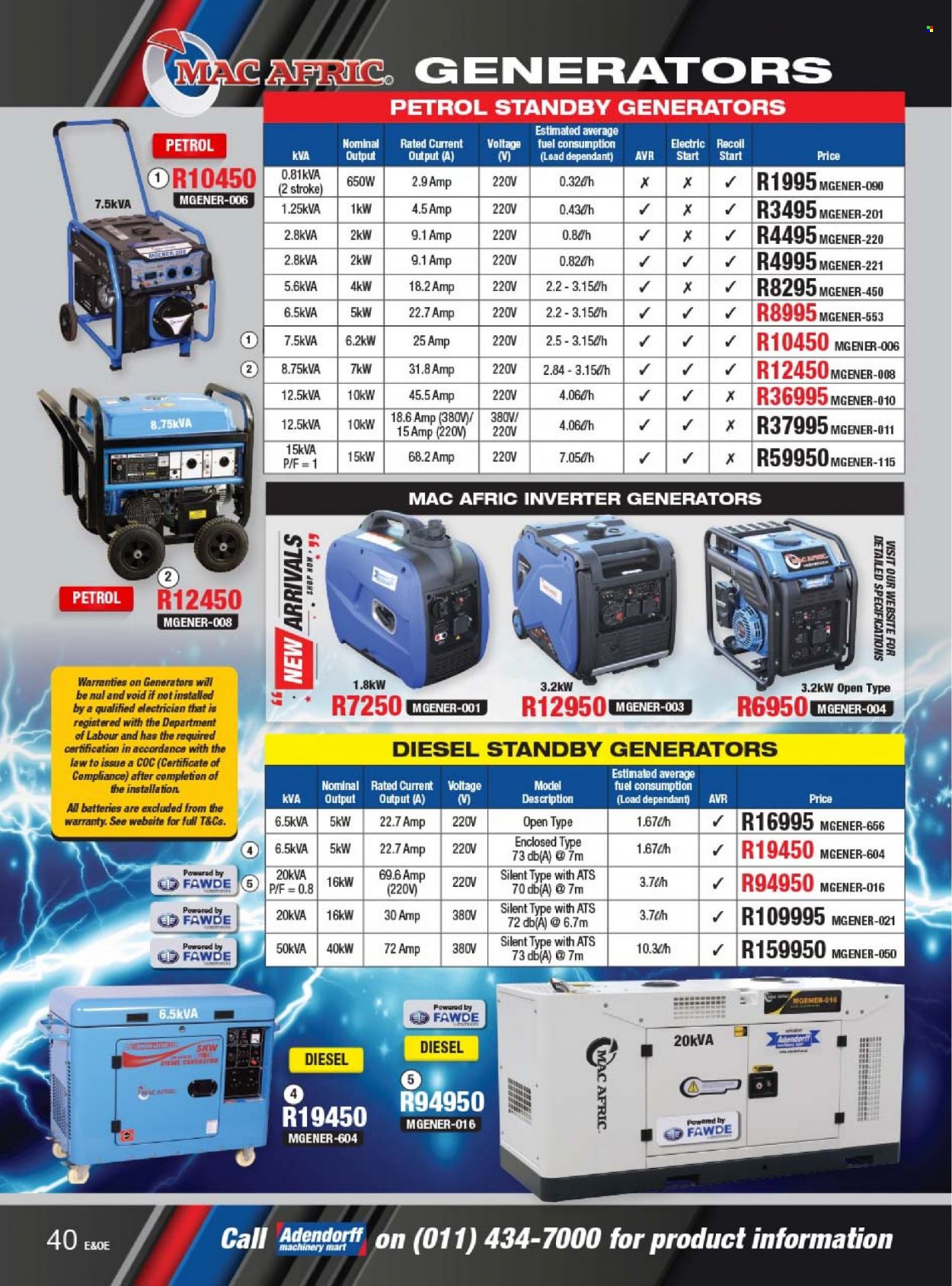 Adendorff Machinery Mart specials. Page 42