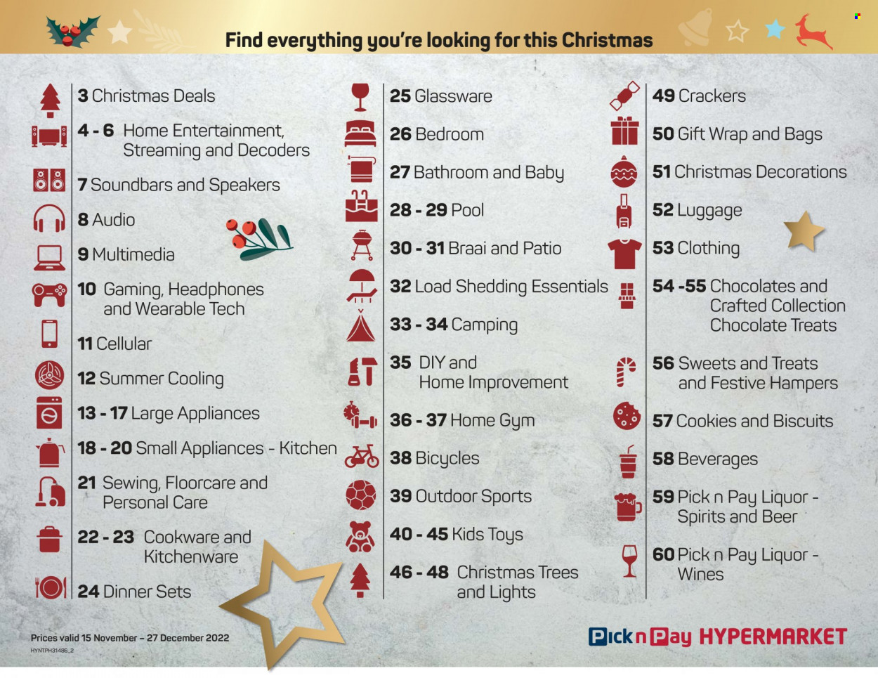 Pick n Pay Hypermarket specials - 15/11/2022 - 27/12/2022. Page 2