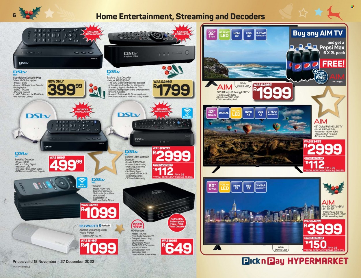 Pick n Pay Hypermarket specials - 15/11/2022 - 27/12/2022. Page 6