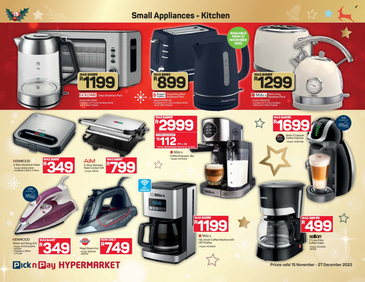 Pick n Pay Hypermarket specials - 15/11/2022 - 27/12/2022. Page 18