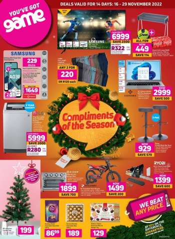 Game catalogue  - 16/11/2022 - 29/11/2022.