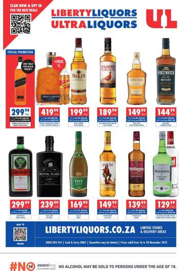 Liberty Liquors catalogue  - 16/11/2022 - 30/11/2022.