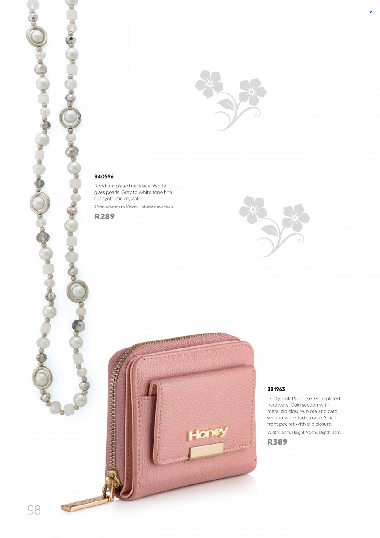 Honey specials. Page 100