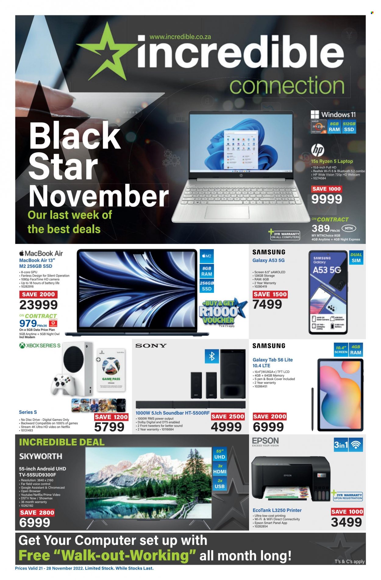Incredible Connection specials - 21/11/2022 - 28/11/2022. Page 1