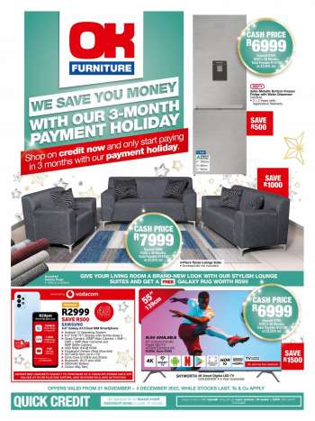 OK Furniture catalogue  - 21/11/2022 - 04/12/2022.