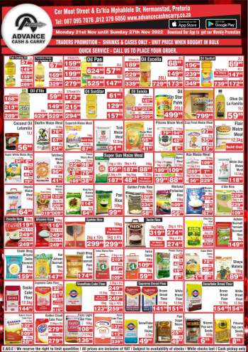 Advance Cash & Carry catalogue  - 21/11/2022 - 27/11/2022.