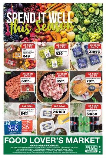 Food Lover's Market catalogue  - 21/11/2022 - 27/11/2022.