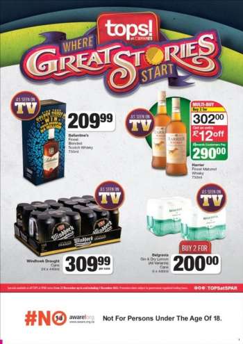 TOPS at SPAR catalogue  - 22/11/2022 - 05/12/2022.