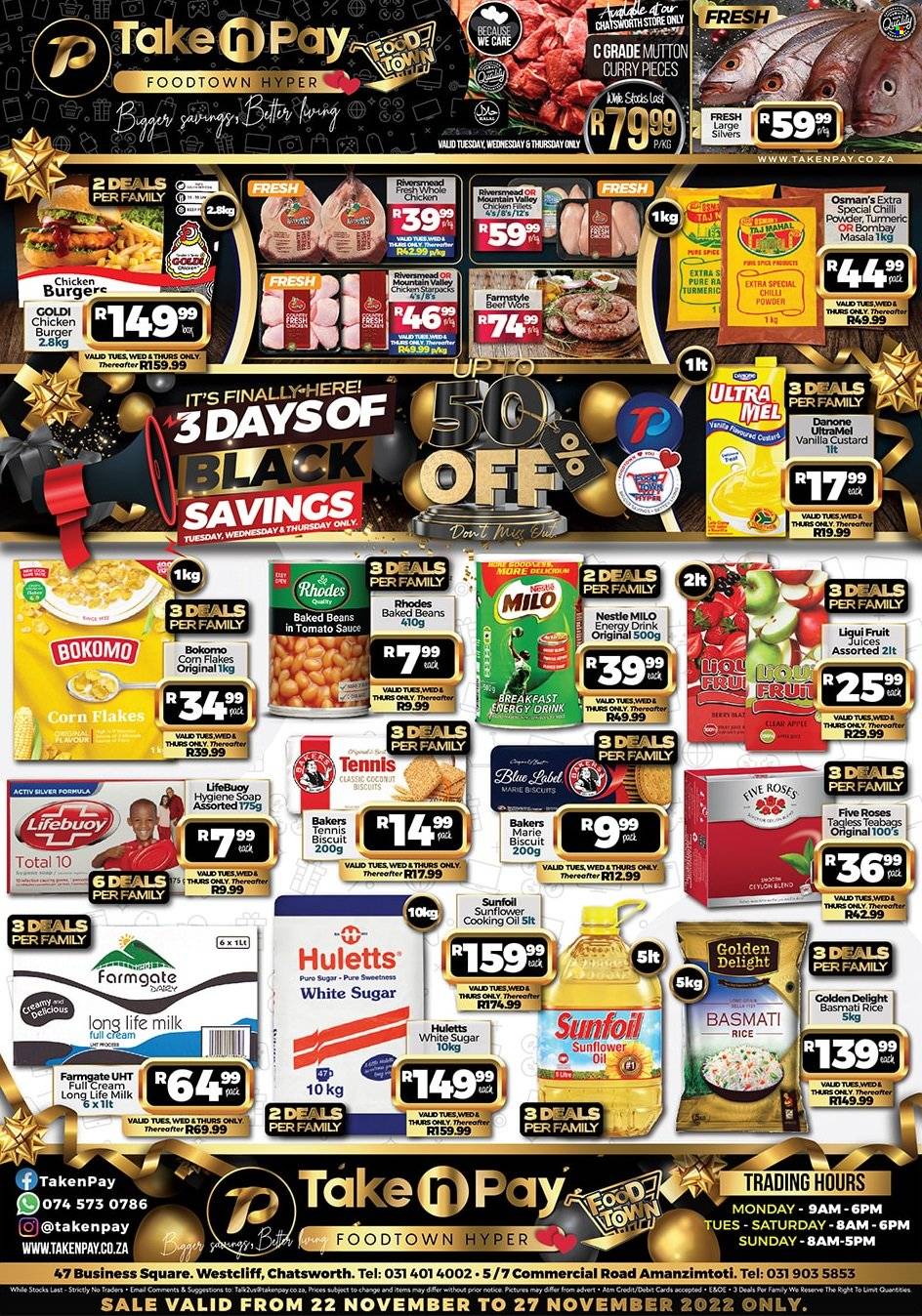 Take n Pay specials - 22/11/2022 - 27/11/2022. Page 1